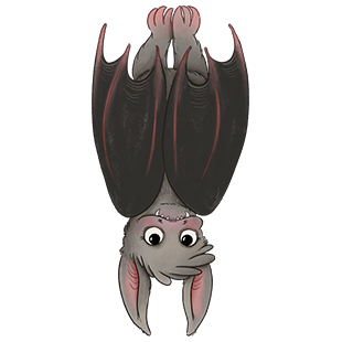 Fledermaus Maskottchen Fledermaus Maskottchen