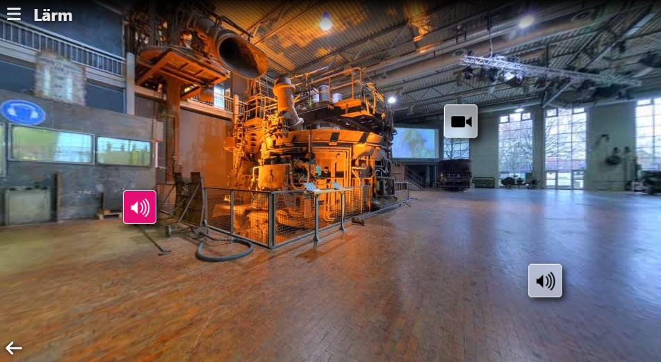 Blick in die "Stahlhalle"