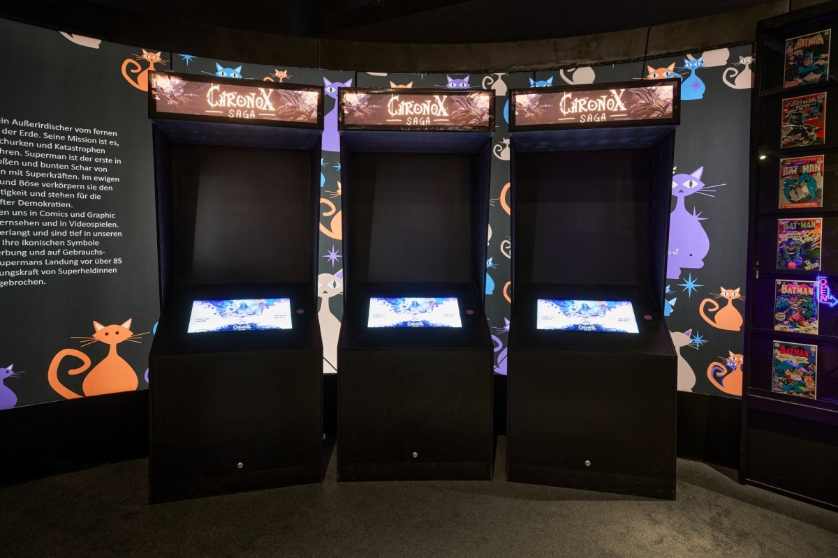 Terminals in der Ausstellung