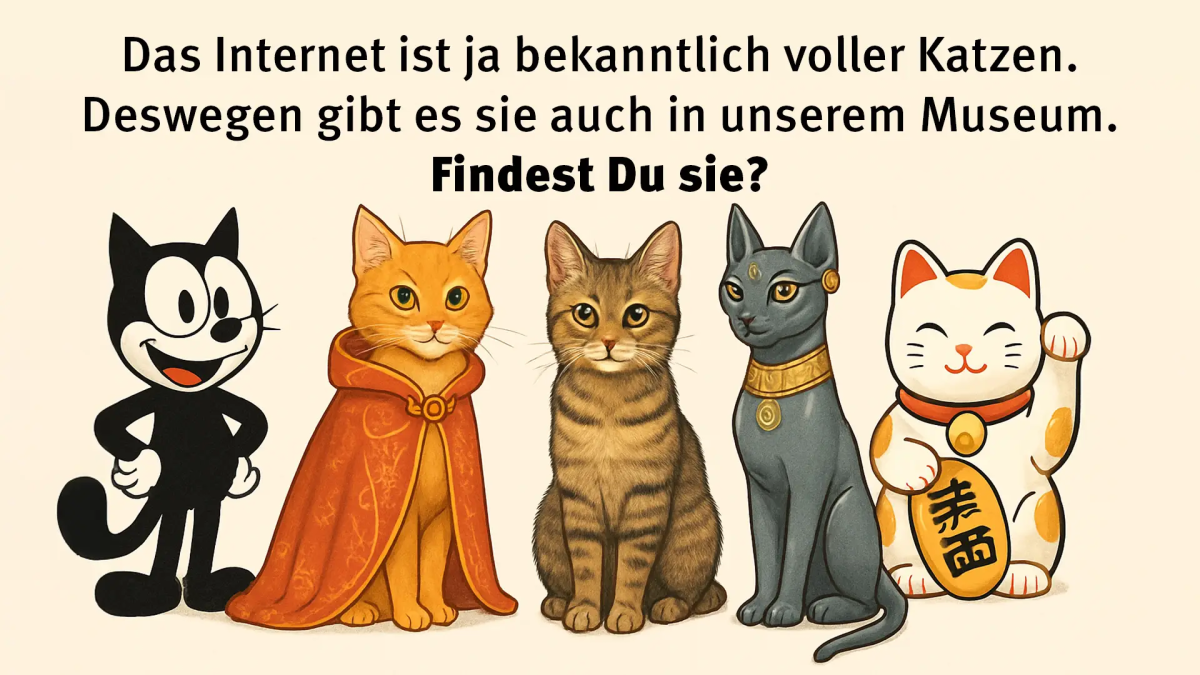 Screenshot aus dem Spiel: Katzen-Suchspiel