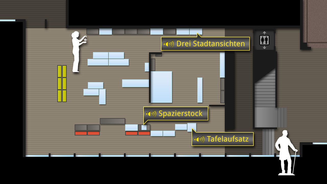 Lageplan: Abteilungen im Museum Lüneburg Lageplan: Abteilungen im Museum Lüneburg