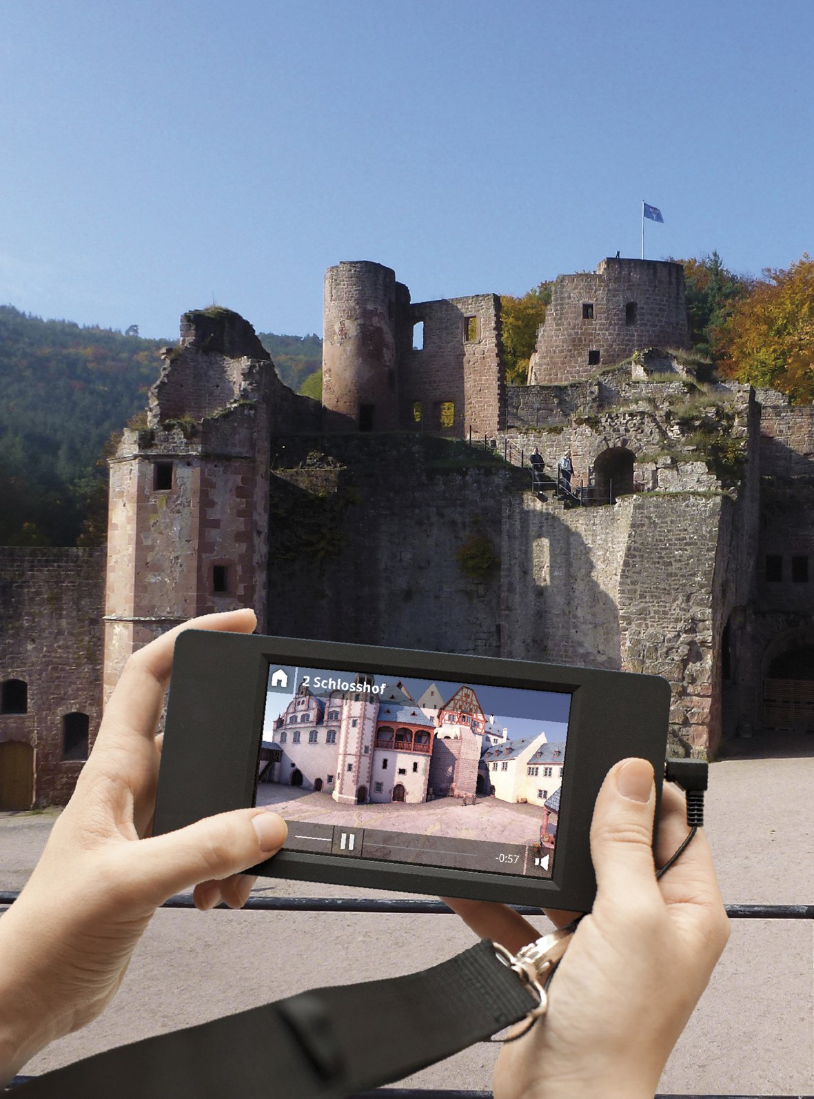 3-D Simulation der Hardenburg (Archimedix)
