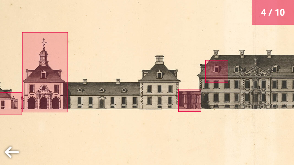 virtuell rekonstruierte Außenansicht Hardenburg