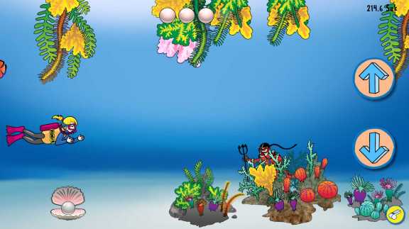 Screenshot Spiel "Perlentauchen" © jippie.media Screenshot Spiel "Perlentauchen" © jippie.media