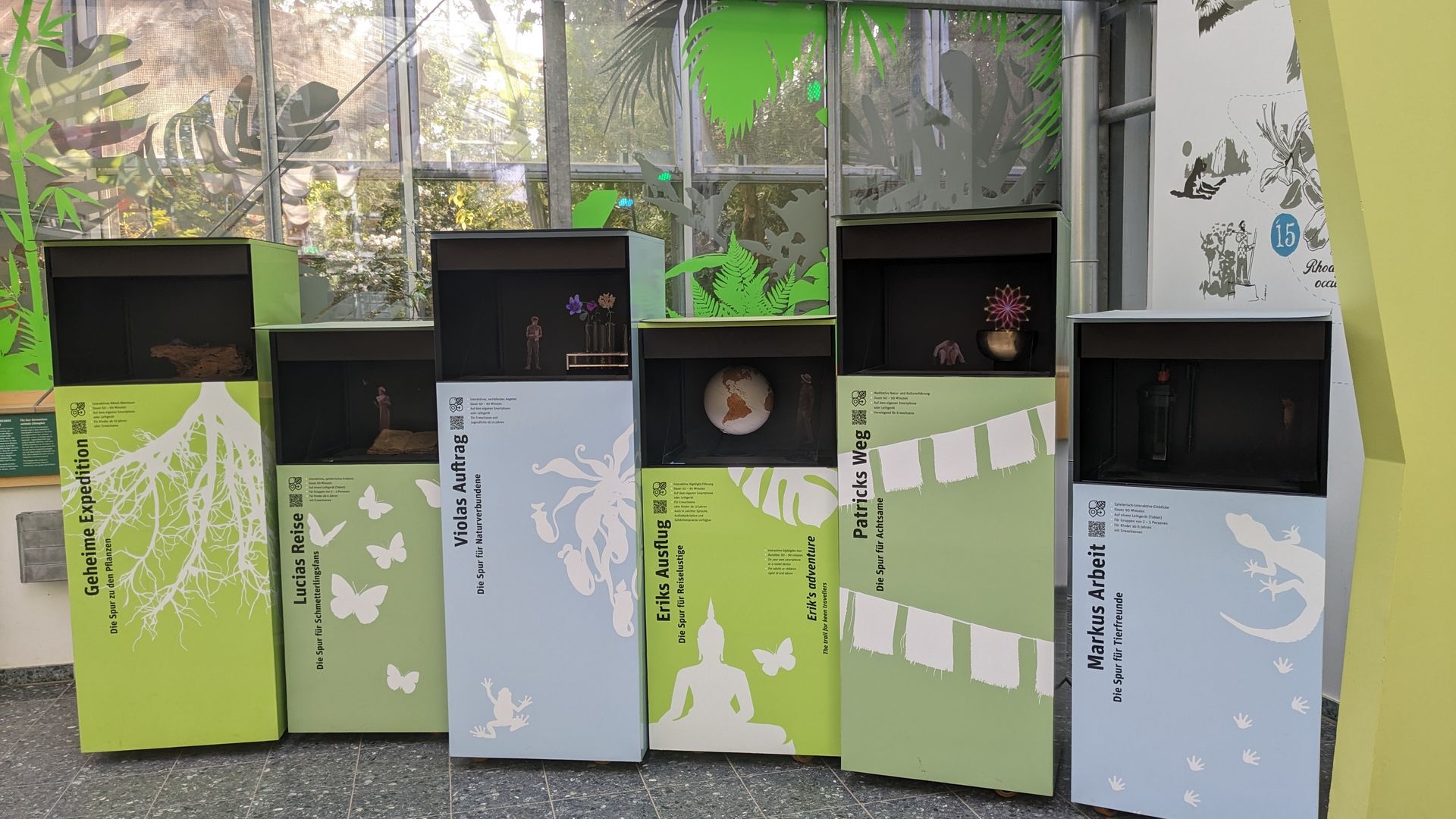 Holoboxes in the foyer Holoboxes in the foyer