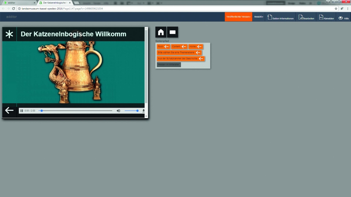 additor window frontend
