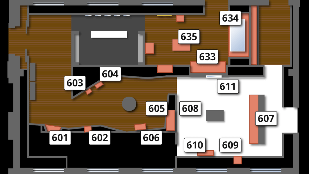Floor plan of the Treasure Keeper exhibition Floor plan of the Treasure Keeper exhibition